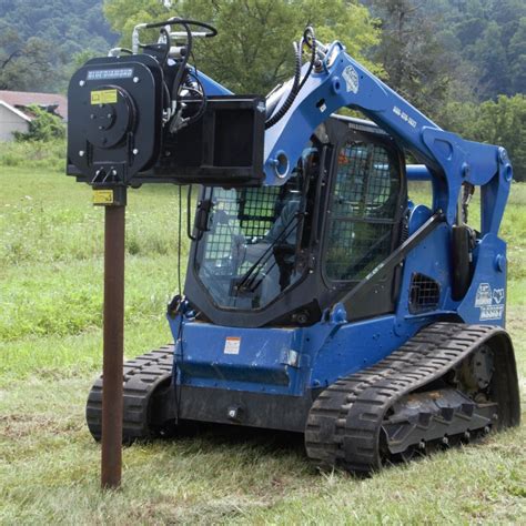 blue diamond skid steer post driver|blue diamond post driver.